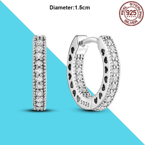 Women Charm Double Hoop Earrings