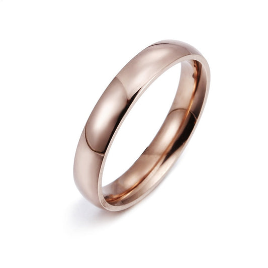Fashion Style Smooth Stainless Steel Rings