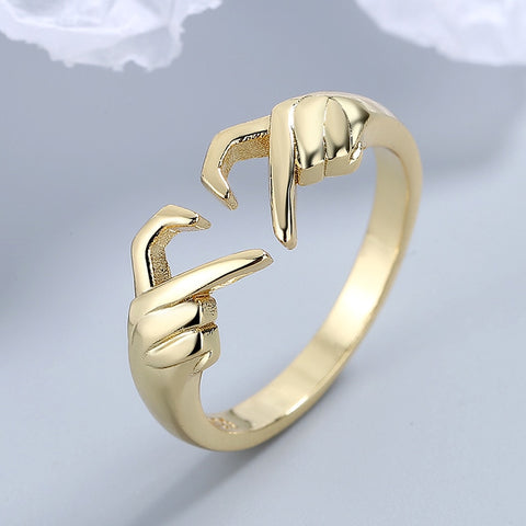 Love Gesture Couple Fashion Rings