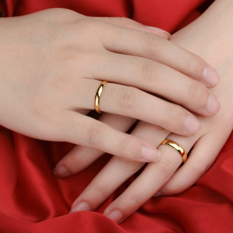 Fashion Style Smooth Stainless Steel Rings