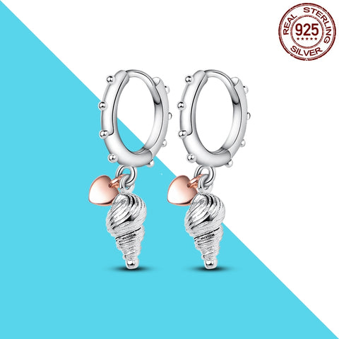 Women Charm Double Hoop Earrings