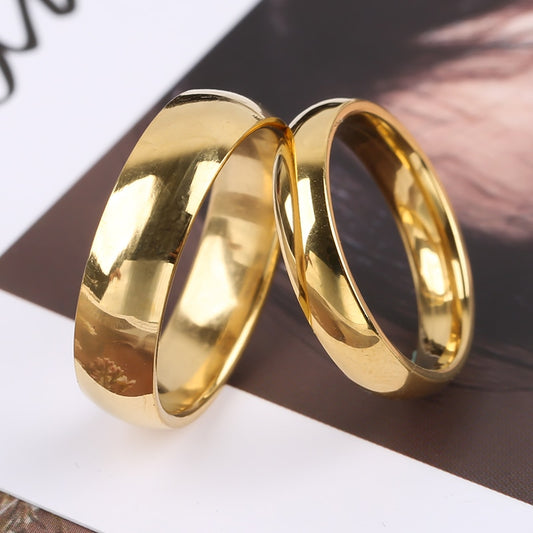 Fashion Style Smooth Stainless Steel Rings