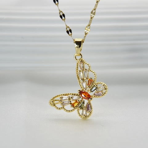 Women Zircon Jewelry Pendant Necklace