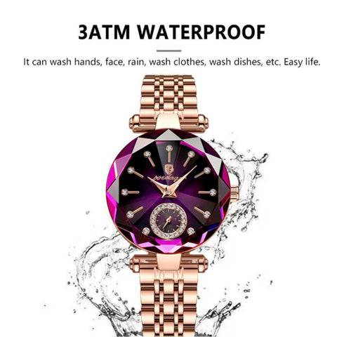 Watch for Women Luxury Jewelry Design Rose Gold Steel Quartz Wristwatches Waterproof Fashion Ladies Watches