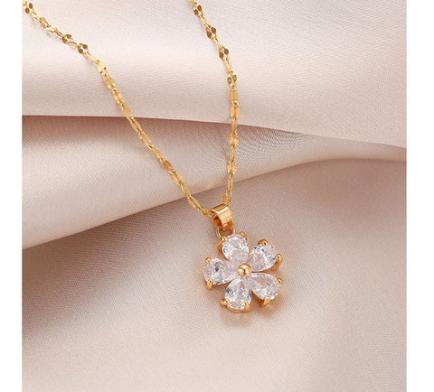 Women Zircon Jewelry Pendant Necklace