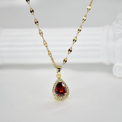 Women Zircon Jewelry Pendant Necklace