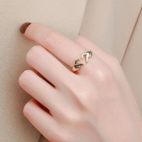 Love Gesture Couple Fashion Rings
