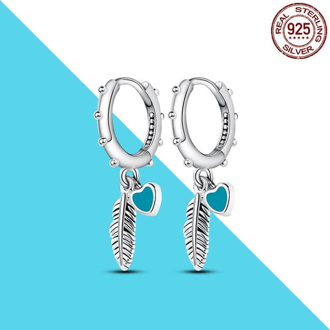 Women Charm Double Hoop Earrings