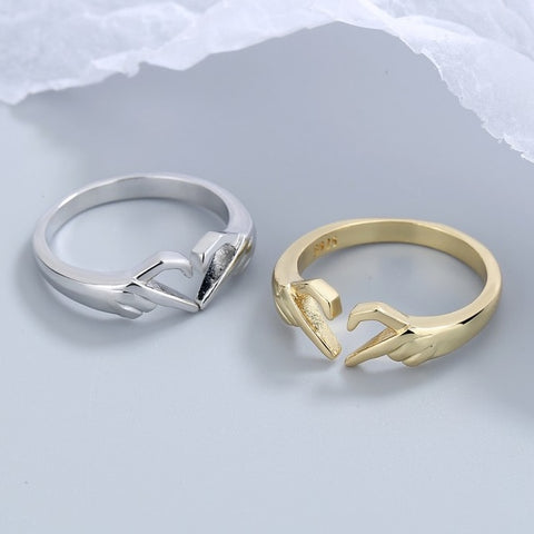 Love Gesture Couple Fashion Rings