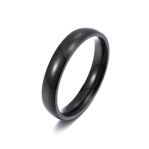 Fashion Style Smooth Stainless Steel Rings