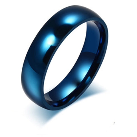 Fashion Style Smooth Stainless Steel Rings