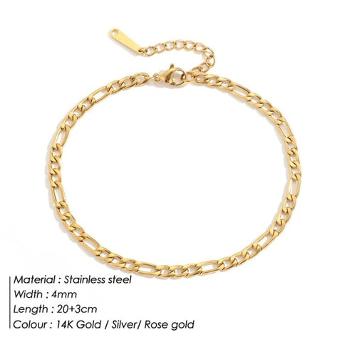 Women Stainless Steel Snake Chain Anklet