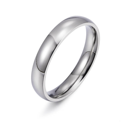 Fashion Style Smooth Stainless Steel Rings